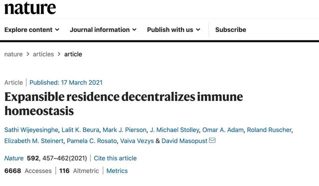 《Nature》颠覆性发现！器官中25%细胞竟是免疫细胞！