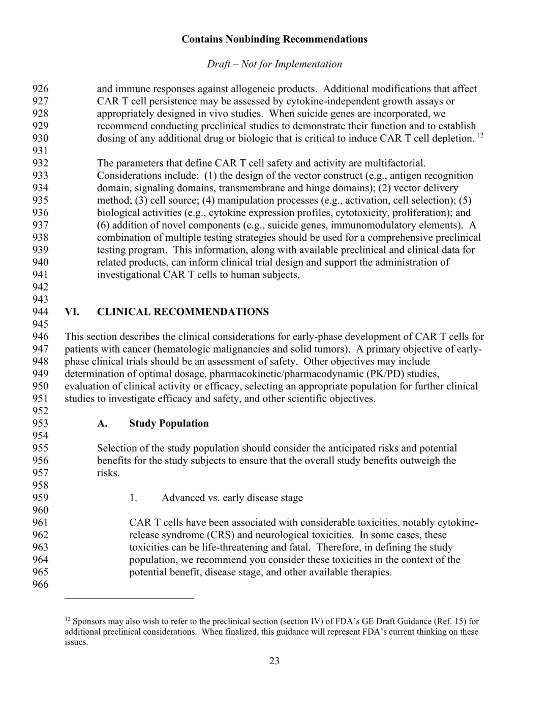 FDA 发布 CAR-T 细胞治疗药物研发指导草案（附全文）