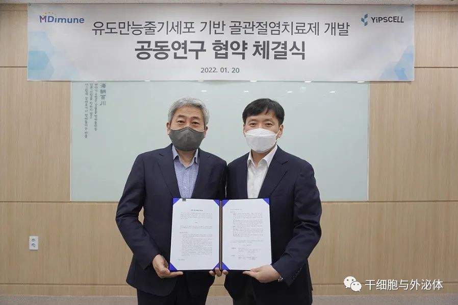 MDimune与YiPSCELL签署研究协议，开发基于iPSC衍生的外泌体疗法
