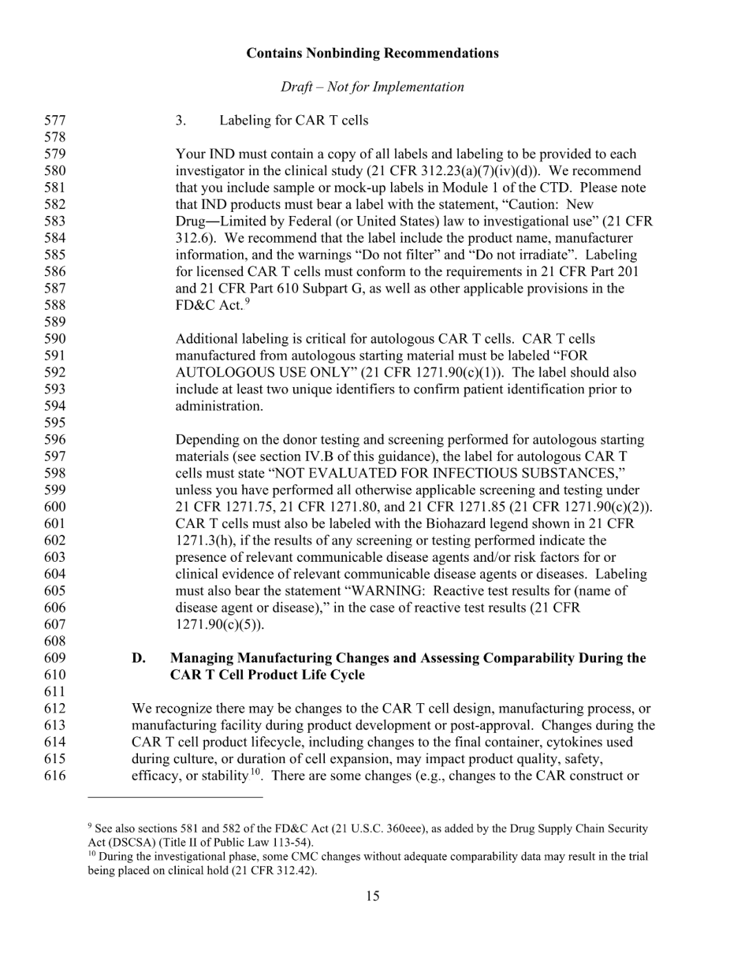 FDA 发布 CAR-T 细胞治疗药物研发指导草案（附全文）