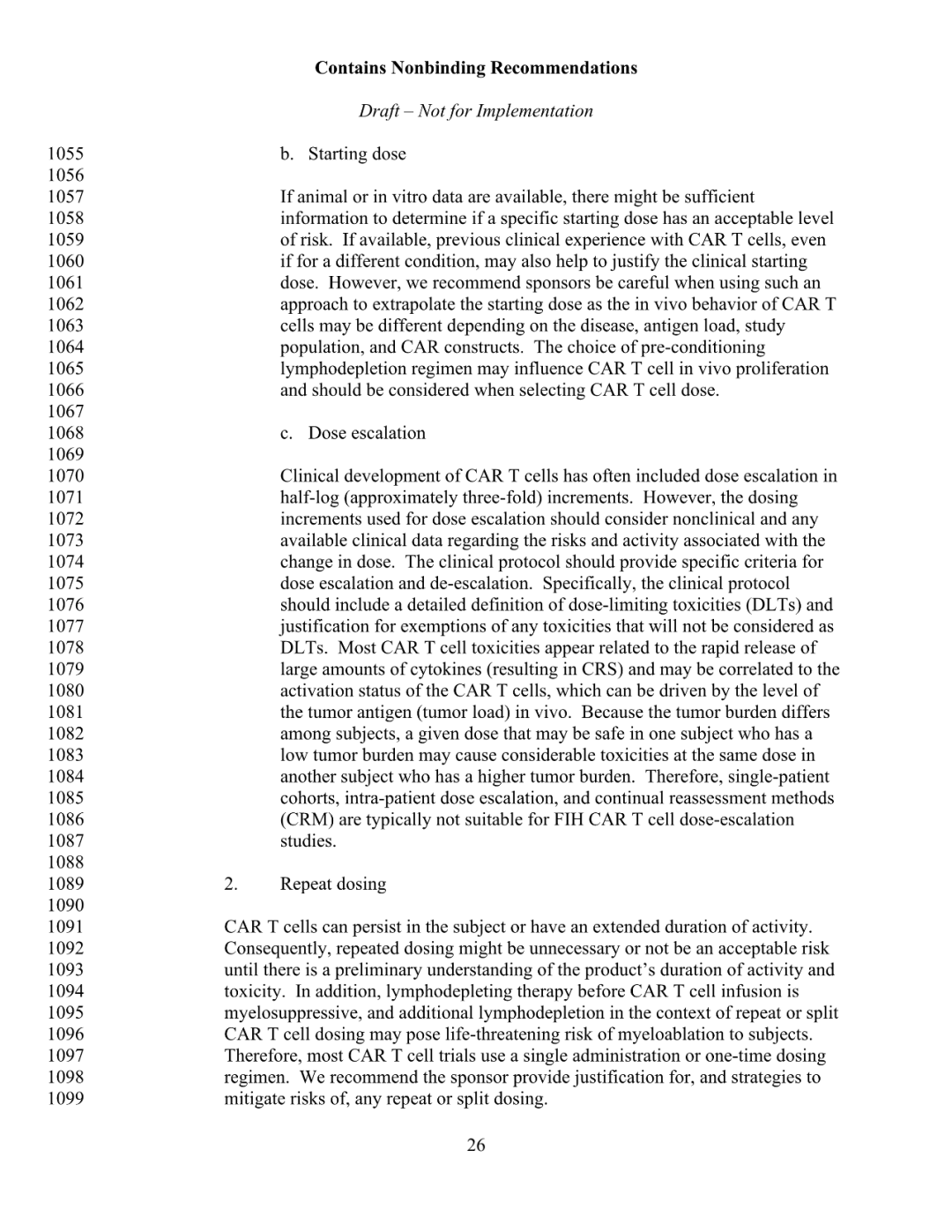 FDA 发布 CAR-T 细胞治疗药物研发指导草案（附全文）