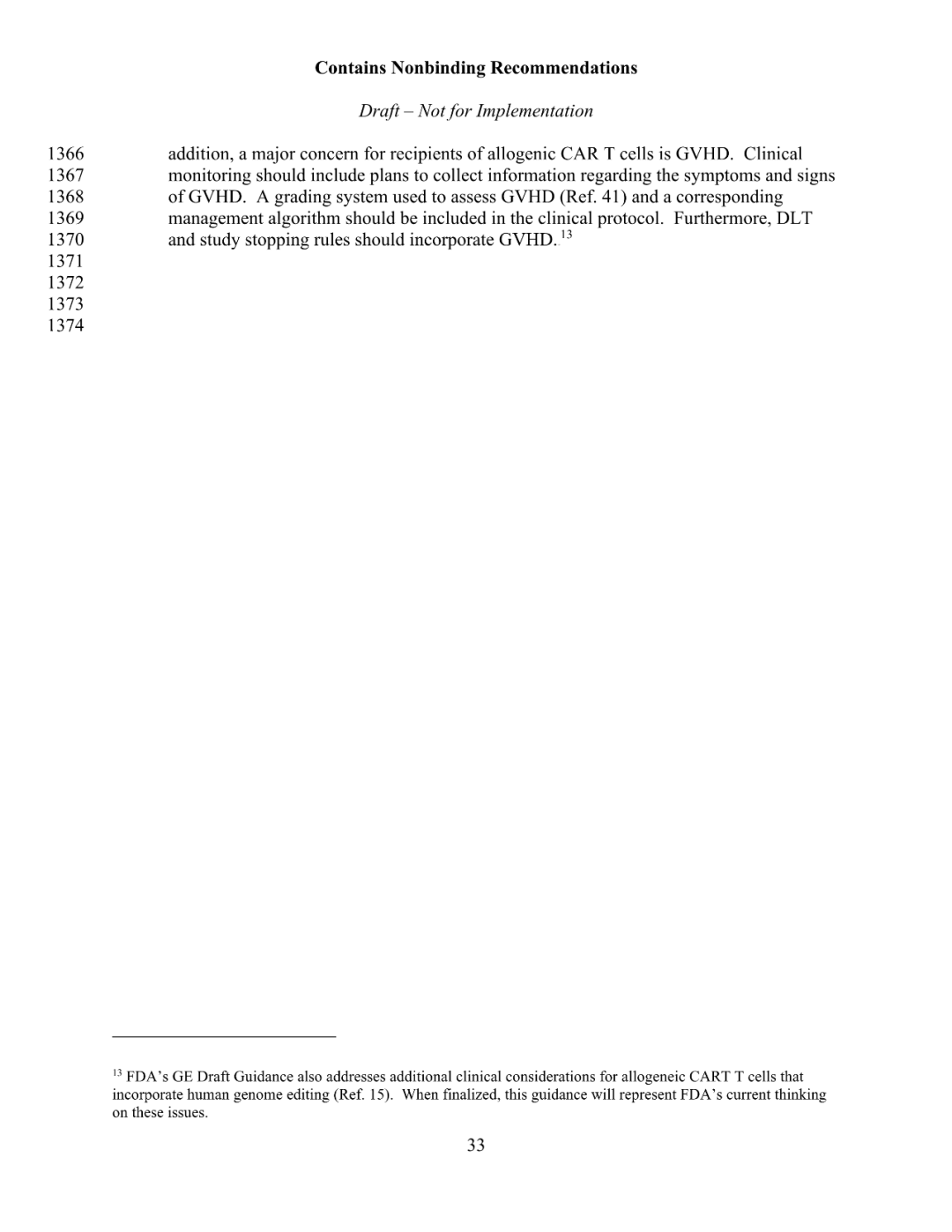 FDA 发布 CAR-T 细胞治疗药物研发指导草案（附全文）