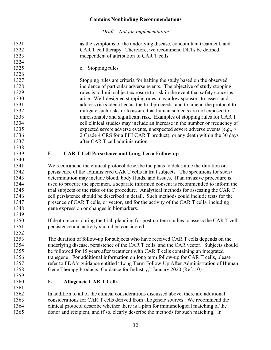 FDA 发布 CAR-T 细胞治疗药物研发指导草案（附全文）