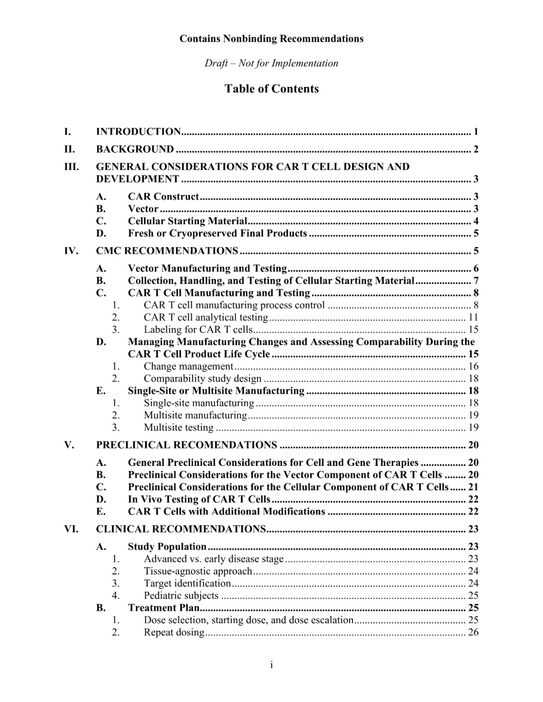 FDA 发布 CAR-T 细胞治疗药物研发指导草案（附全文）