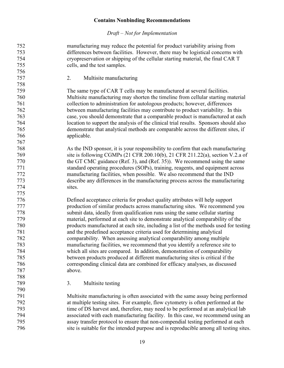 FDA 发布 CAR-T 细胞治疗药物研发指导草案（附全文）