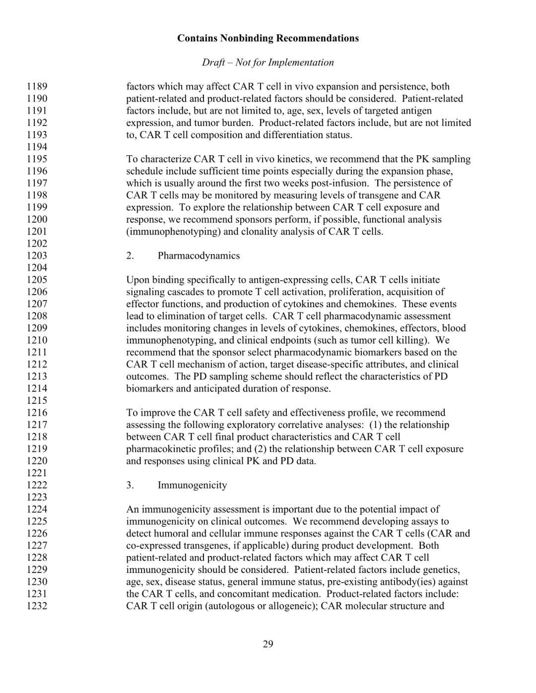 FDA 发布 CAR-T 细胞治疗药物研发指导草案（附全文）