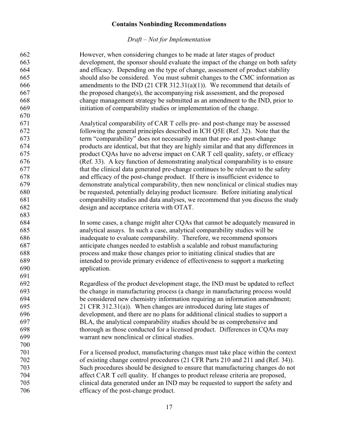 FDA 发布 CAR-T 细胞治疗药物研发指导草案（附全文）