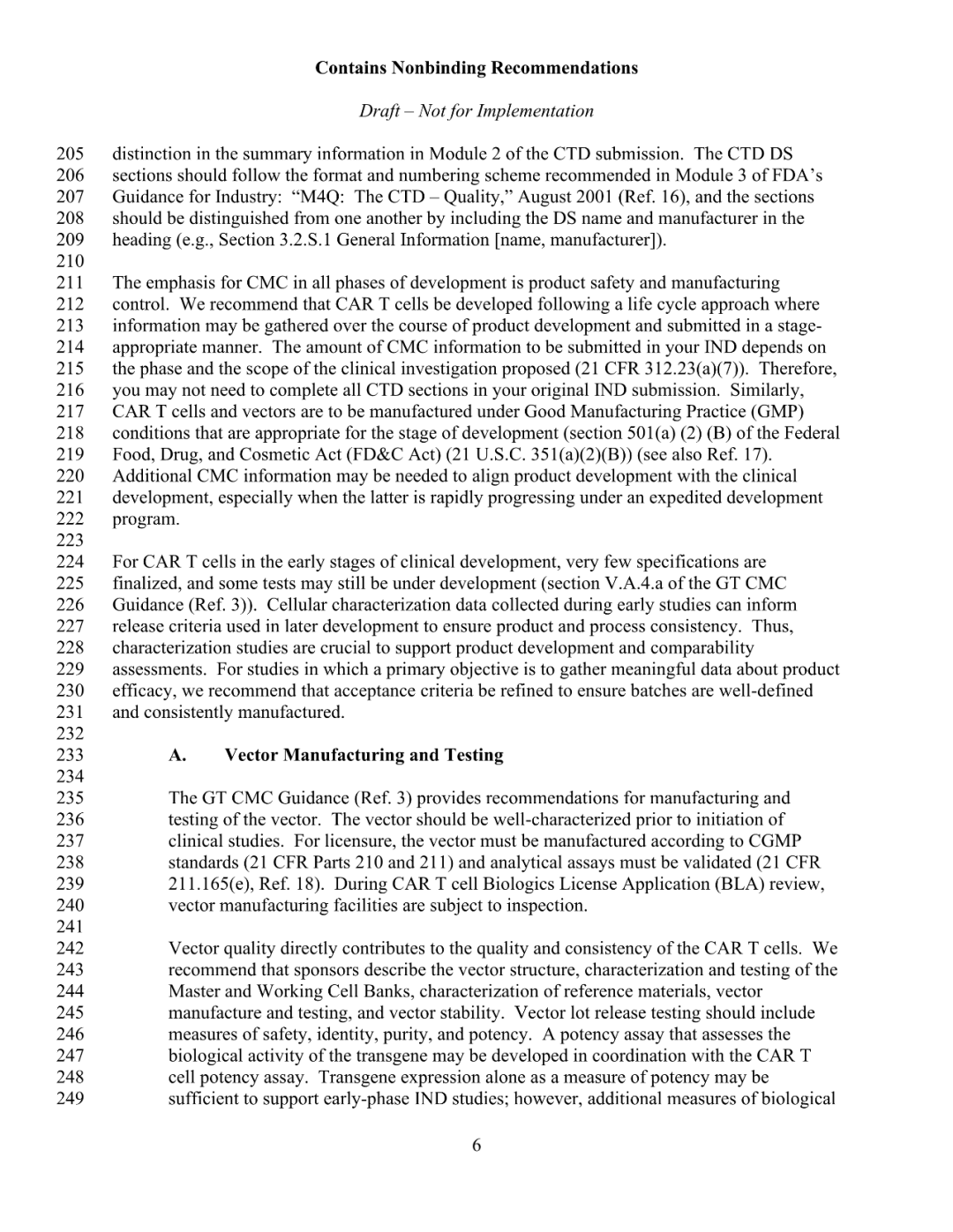 FDA 发布 CAR-T 细胞治疗药物研发指导草案（附全文）