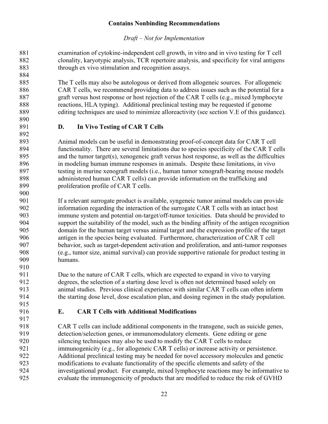 FDA 发布 CAR-T 细胞治疗药物研发指导草案（附全文）