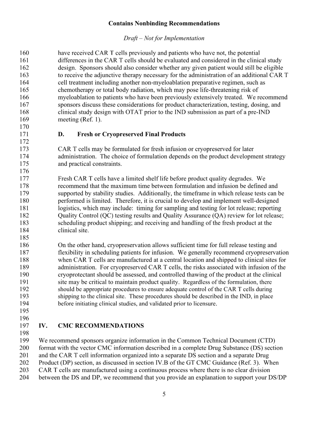 FDA 发布 CAR-T 细胞治疗药物研发指导草案（附全文）