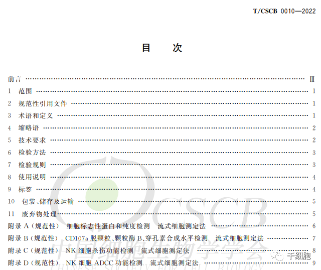 全文发布！《人自然杀伤细胞》、《人神经干细胞》、《人干细胞来源细胞外囊泡制备通用要求》团体标准（中国细胞生物学学会发布）