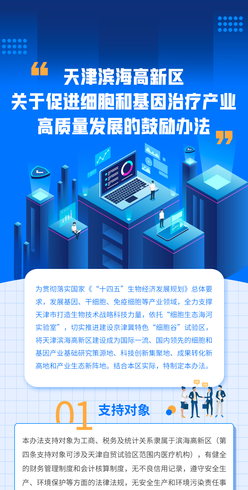 天津滨海高新区发布促进细胞和基因治疗产业高质量发展的鼓励办法（附全文）