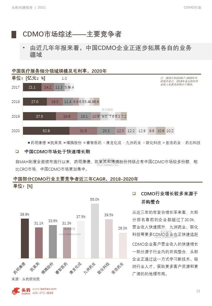 中国CDMO行业研究报告