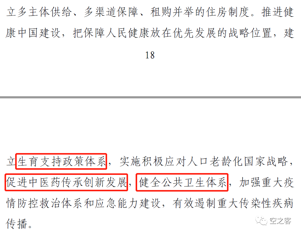从“19大” 与“20大” 报告对比，看医疗行业的转向