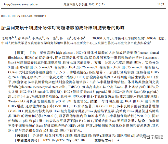 外泌体"C位"当道--修复受损肌肤，医用价值潜力无限