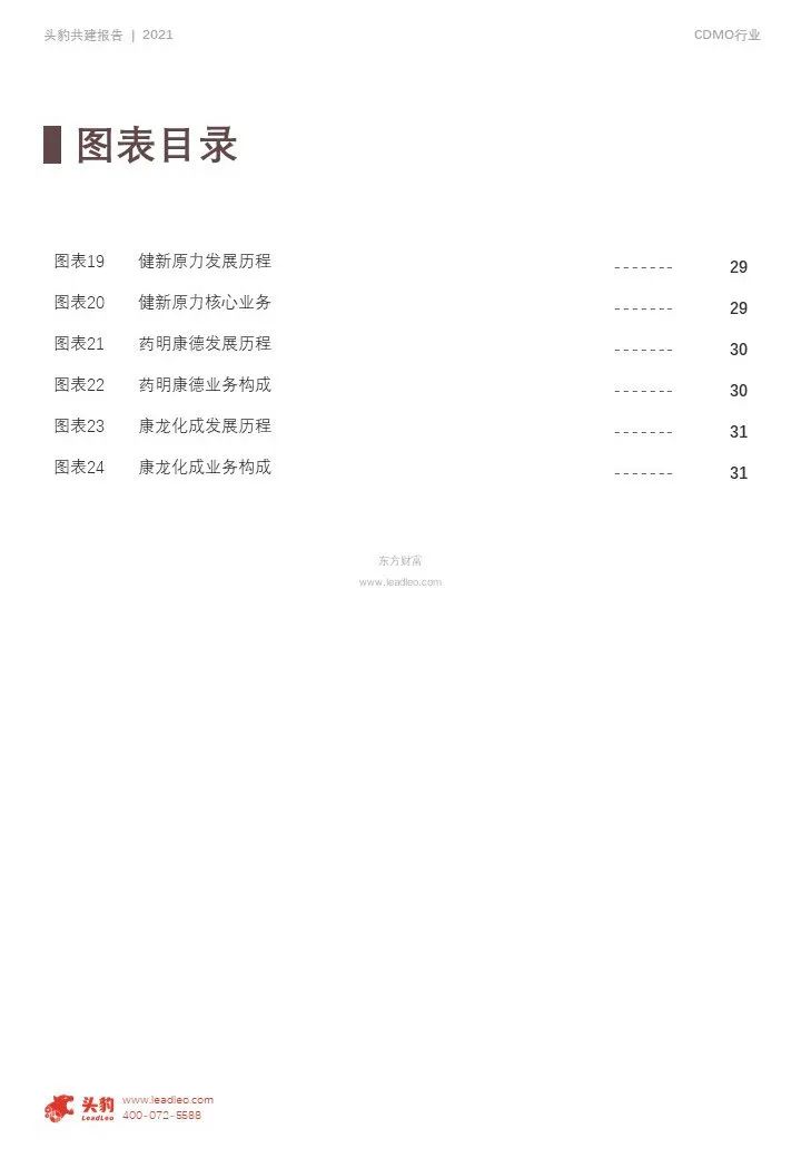 中国CDMO行业研究报告