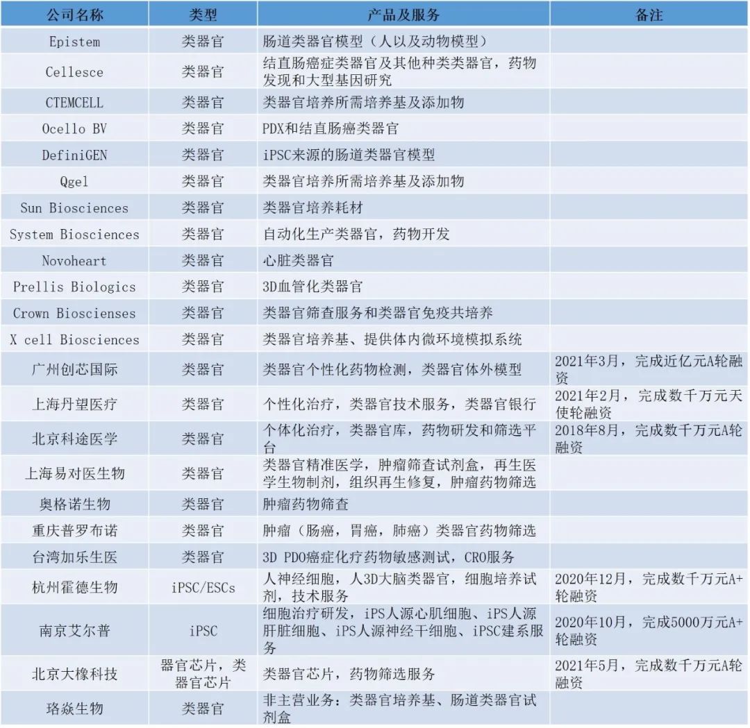 类器官行业研究