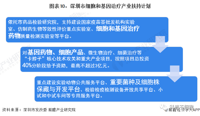 2022年深圳市细胞和基因治疗产业链全景图谱