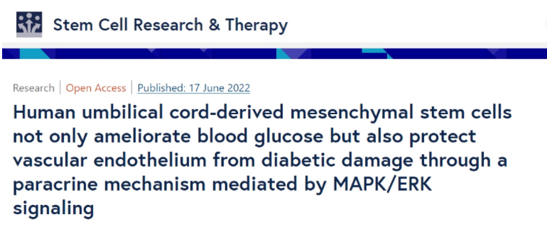 干细胞治疗糖尿病的3大机制：降血糖、护血管、抵抗并发症