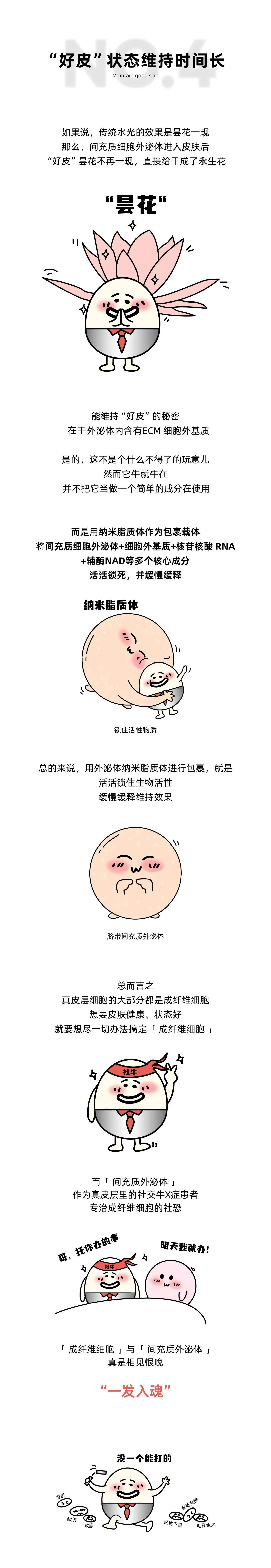 漫画｜外泌体进入皮肤后的72小时后... ...