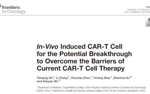 体内诱导CAR-T细胞：有望突破当前CAR-T细胞治疗的障碍
