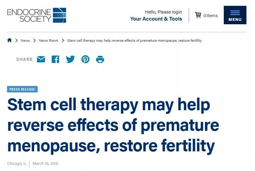 干细胞干预卵巢早衰，重拾孕育梦想