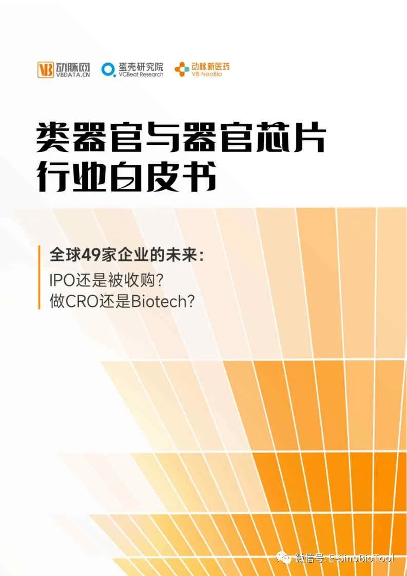 抢先看！类器官与器官芯片行业白皮书    全球49家企业的未来