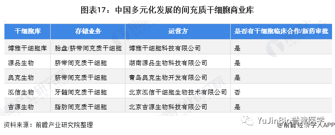 中国干细胞医疗产业全景图谱