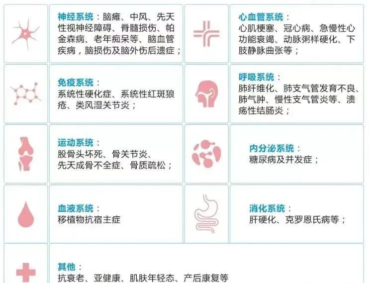 治愈八大系统疾病，干细胞全搞定