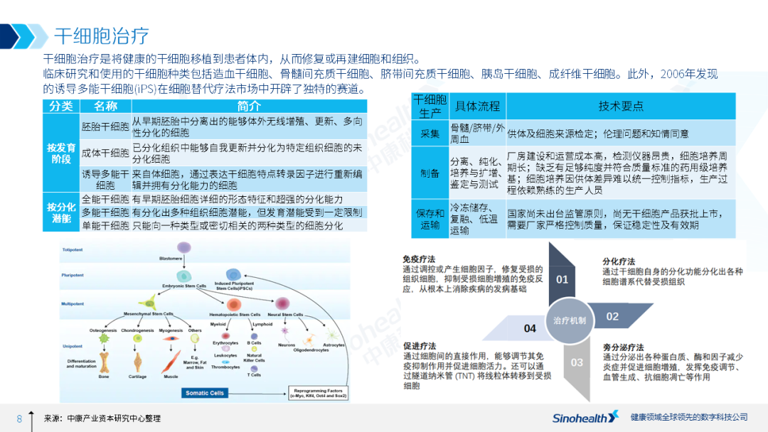 细胞治疗行业研究报告解读